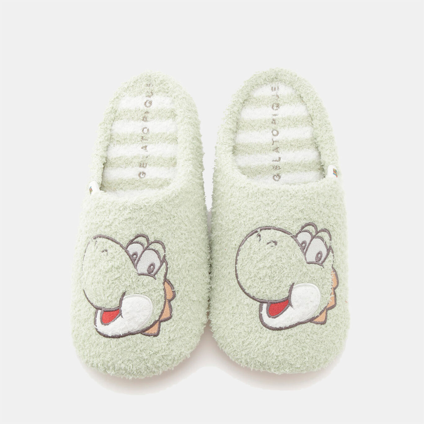 スーパーマリオ レディースキャラクタールームシューズ Green ヨッシー F Super Mario Meets Gelato Pique My Nintendo Store マイニンテンドーストア