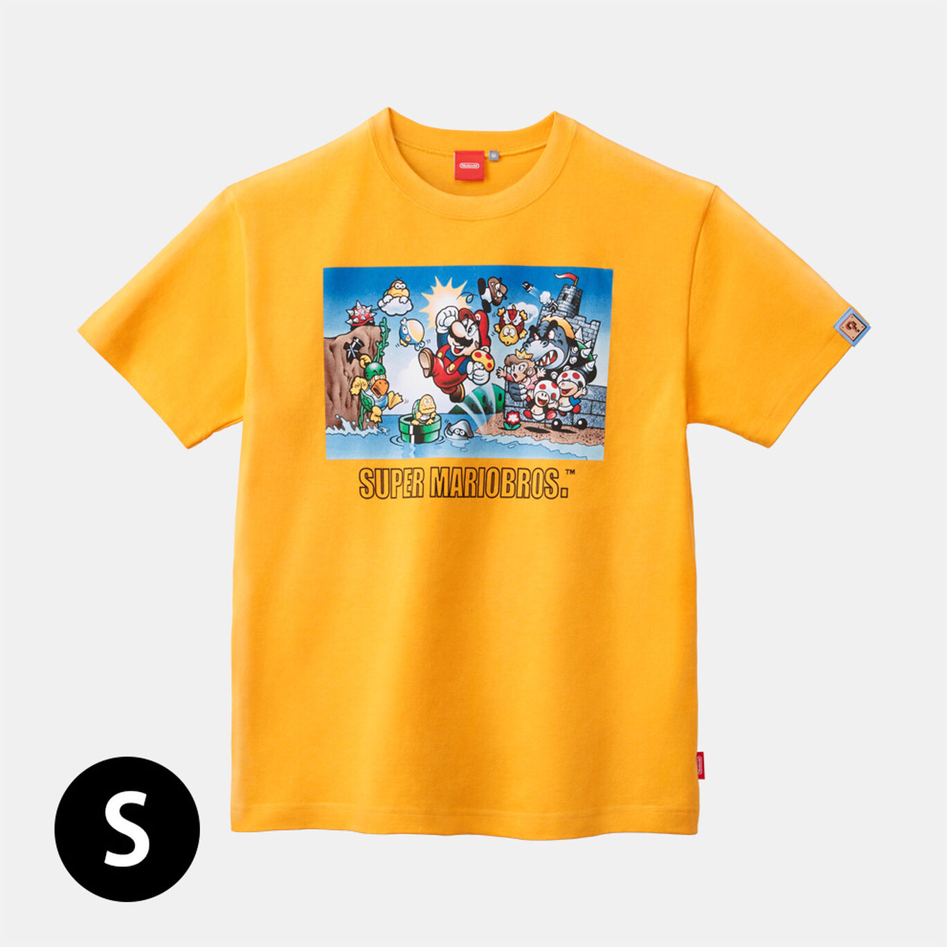 Tシャツ スーパーマリオブラザーズ S【Nintendo TOKYO取り扱い商品】
