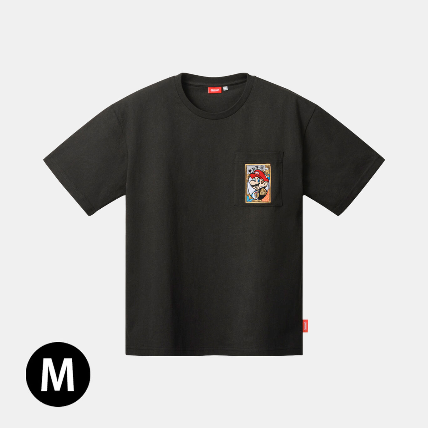 Tシャツ マリオ花札・黒【Nintendo TOKYO取り扱い商品】