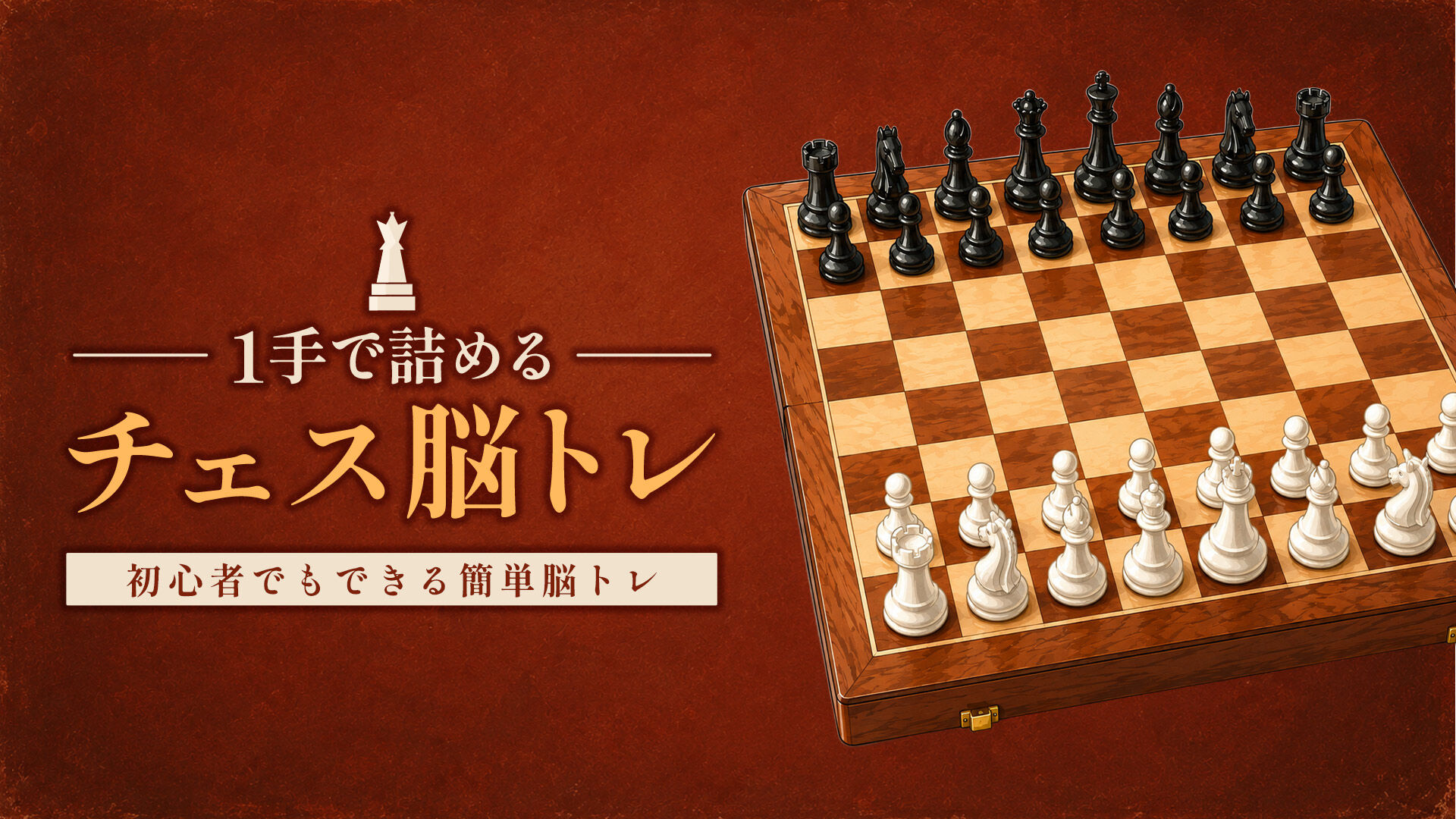 1手で詰める チェス脳トレ ー初心者でもできる簡単脳トレー