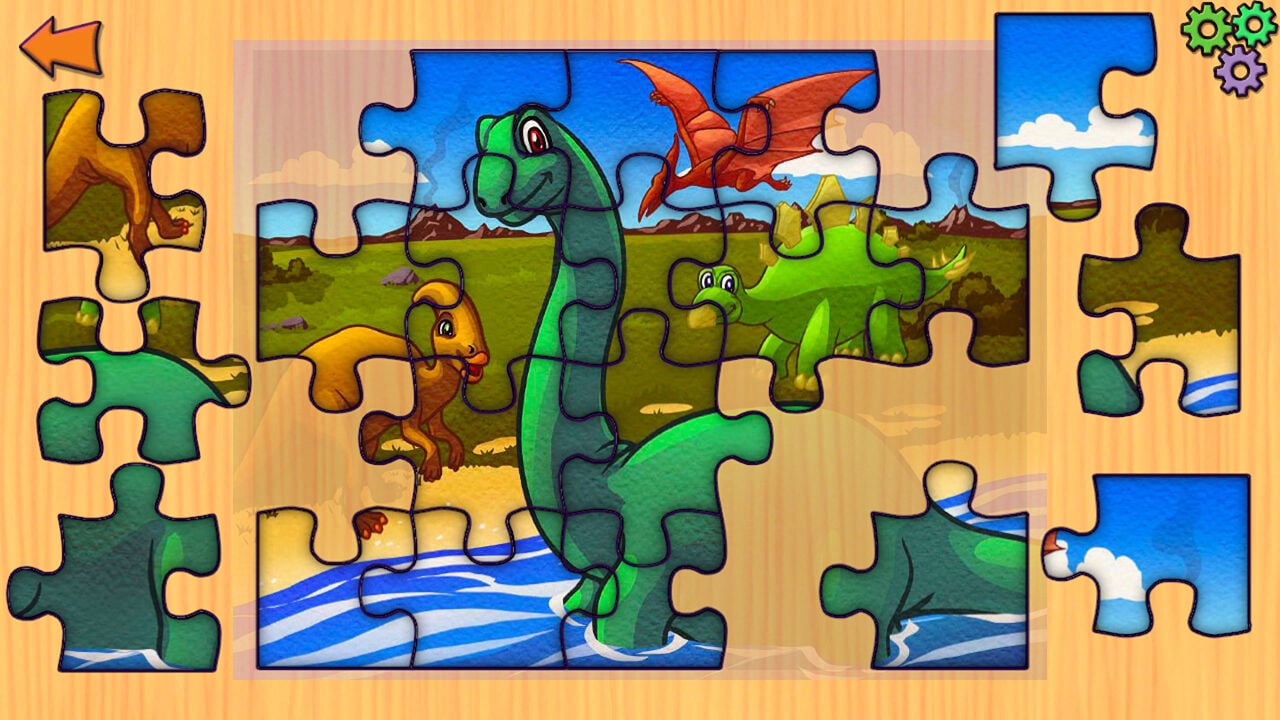 Dinosaur Jigsaw Puzzles - 恐竜ジグソパズル-子供と幼児のための恐竜 ...