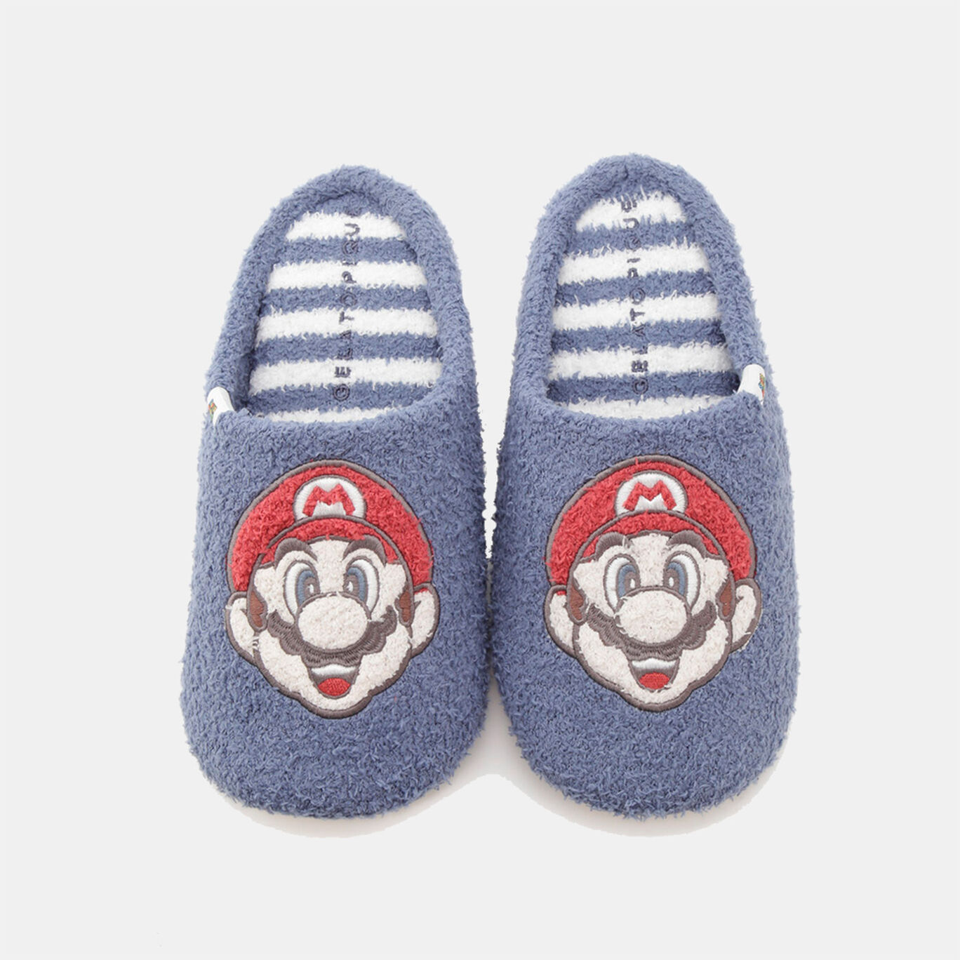 スーパーマリオ レディースキャラクタールームシューズ Blue マリオ F Super Mario Meets Gelato Pique My Nintendo Store マイニンテンドーストア