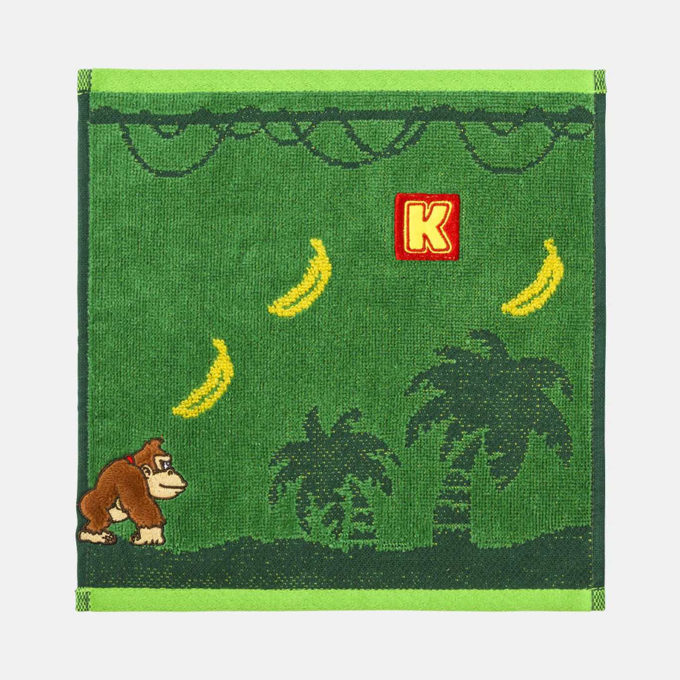 ハンドタオル グリーン ドンキーコング【Nintendo TOKYO取り扱い商品】
