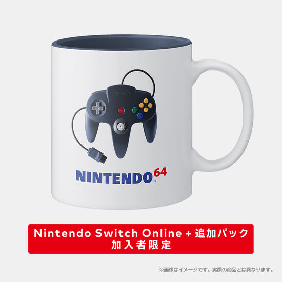 Nintendo Switch Online ＋ 追加パック加入者限定 マグカップ NINTENDO 64 コントローラ ブロス ブラック