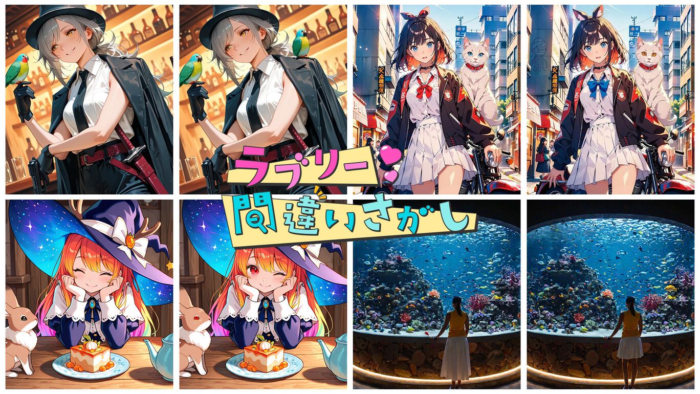 ラブリー間違い探し