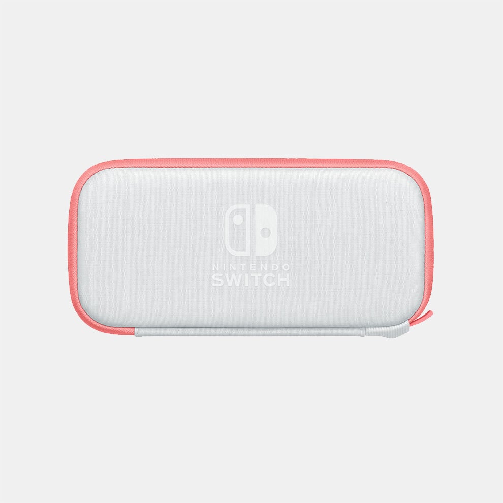 Nintendo Switch Liteキャリングケース コーラル（画面保護シート付き 