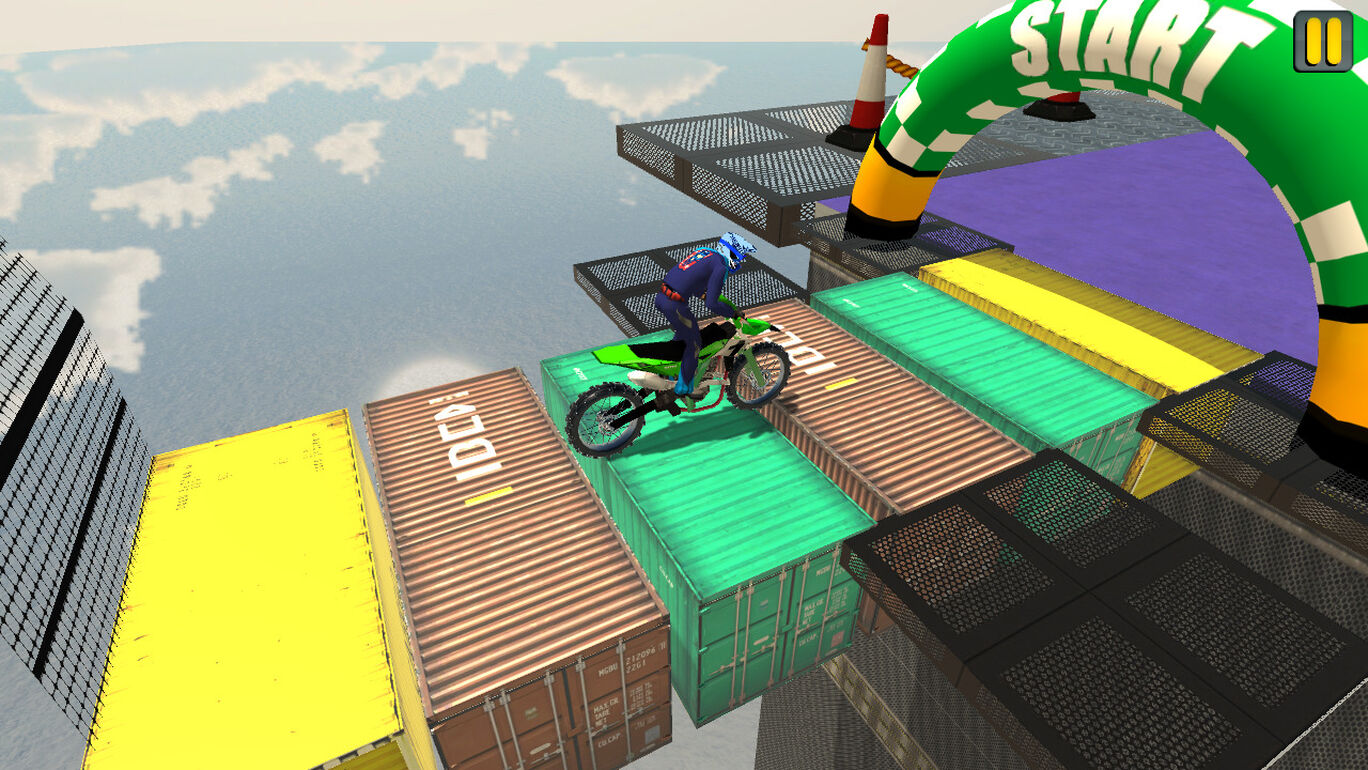 Mega Ramp Moto - Dirt Bike Stunts Simulator 