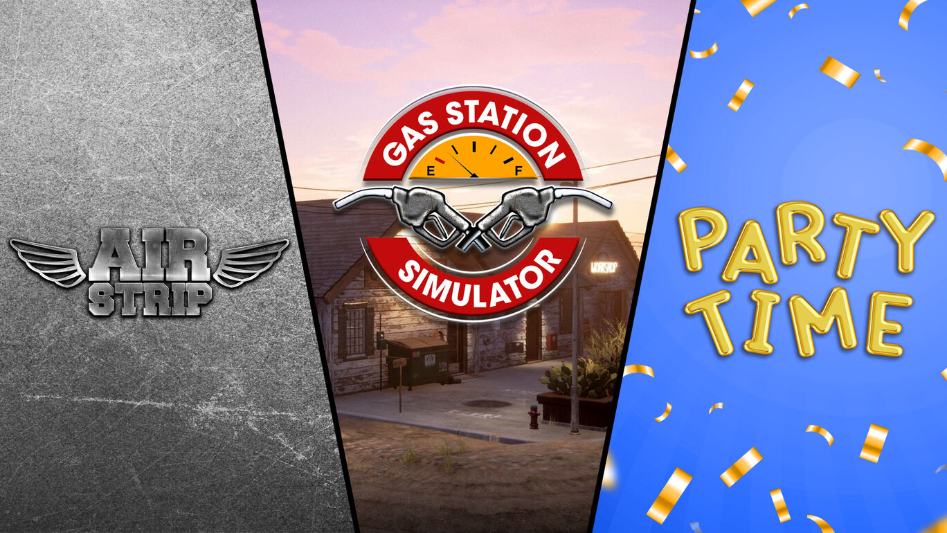 Gas Station Simulator, Airstrip DLC and Party Time DLC Bundle