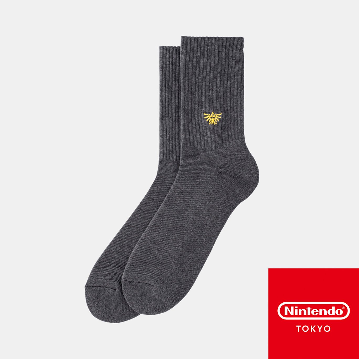 靴下 ハイラルの紋章 グレー ゼルダの伝説【Nintendo TOKYO取り扱い商品】