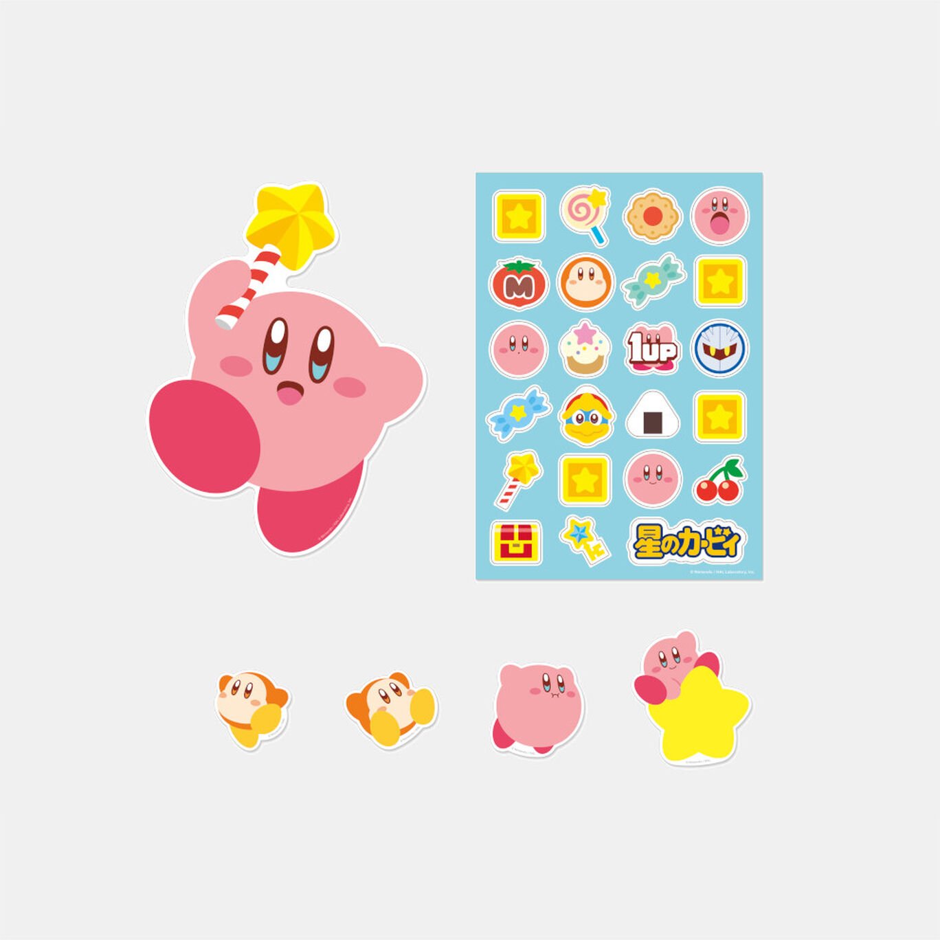 星のカービィ　デコレーションステッカー（カービィ＆スターロッド）