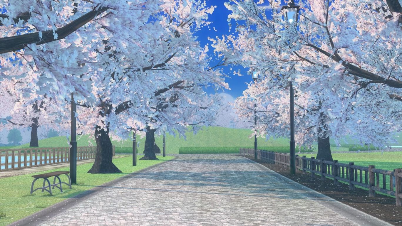 【LoveR KissスペシャルDLC】ストーリードレスチェンジ＆桜並木と春のコーデ