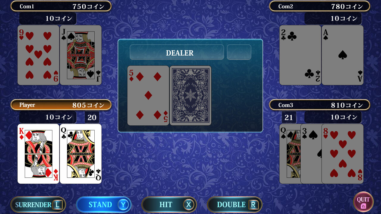 THE カード ～ポーカー、テキサスホールデム、ブラックジャック