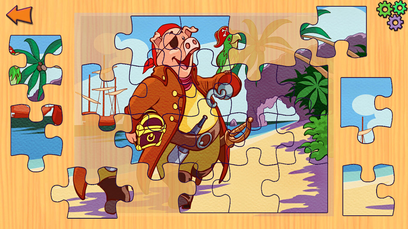 Pirates Jigsaw Puzzle - 海賊ジグソーパズル教育アドベンチャー子供と幼児のための子供パズルゲームを学ぶ