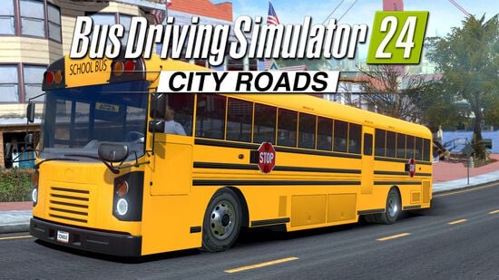 バス ドライビング シミュレーター 24 - シティ ローズ DLC スクールバス (Bus Driving Simulator 24 - City Roads DLC School Bus)