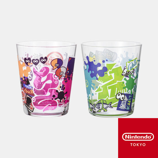 グラスセット SQUID or OCTO Splatoon【Nintendo TOKYO取り扱い商品】