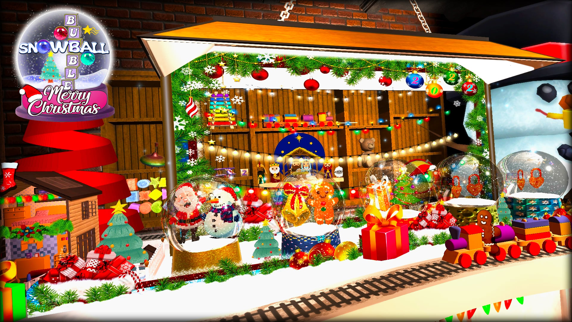メリークリスマス スノーボールバブル | Nintendo Store