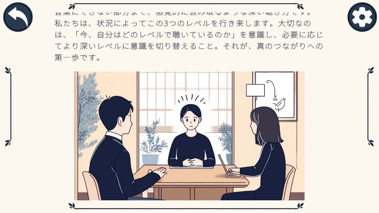 聞くことで変わる人間関係-