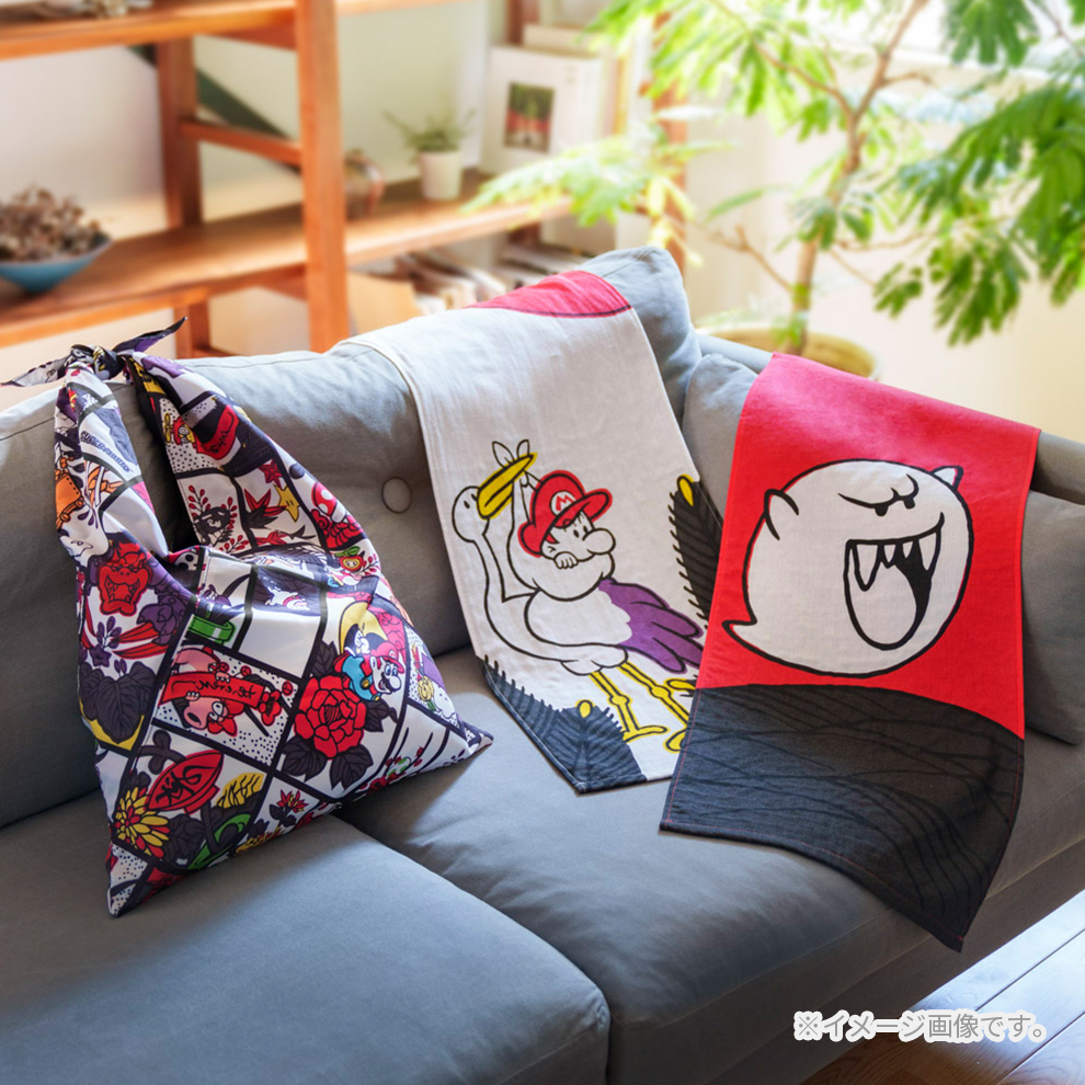 フェイスタオル 十二月 桐 マリオ花札【Nintendo TOKYO取り扱い商品