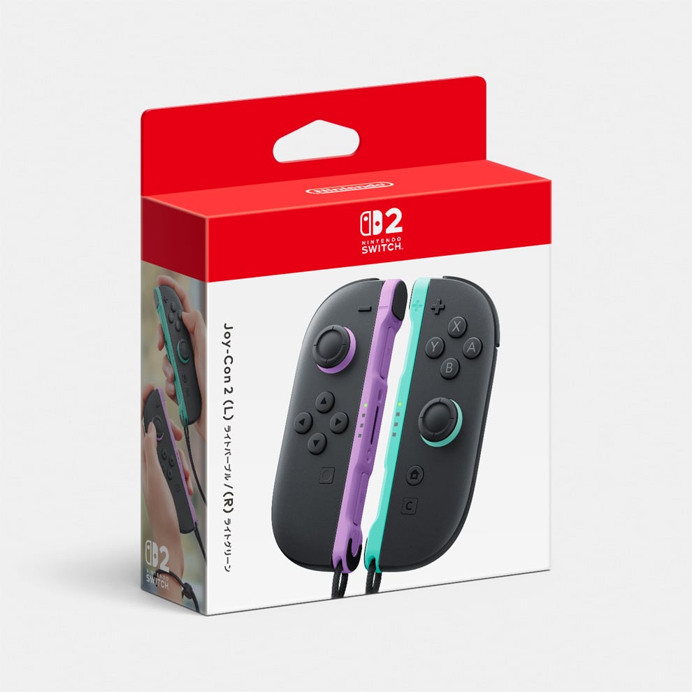 Joy-Con 2 (L) ライトパープル/(R) ライトグリーン | My Nintendo