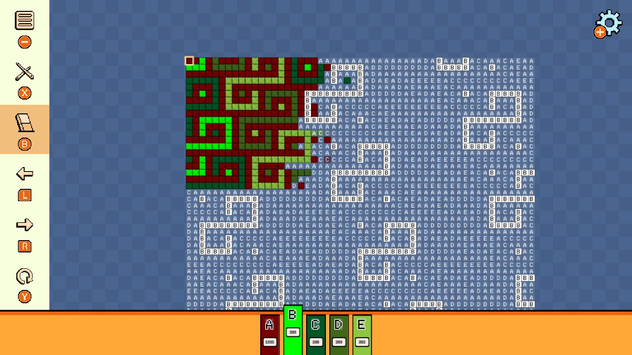 塗り絵の達人：ドット絵ドリーマー 単純なパターン2 (Pixel Cross