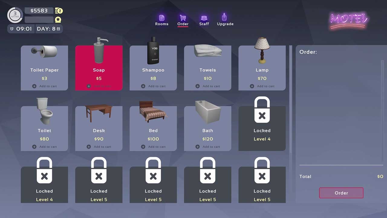  モーテルビジネスシミュレーター Motel Business Simulator