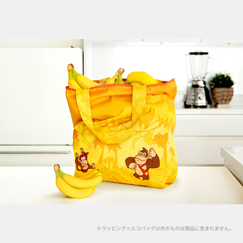 ドンキーコング ラッピング×エコバッグ L(ネクタイ)