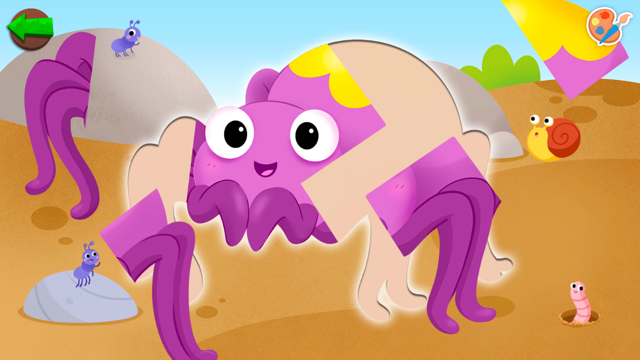 むし パズル&ぬりえブック 3歳からのクリエイティブゲーム