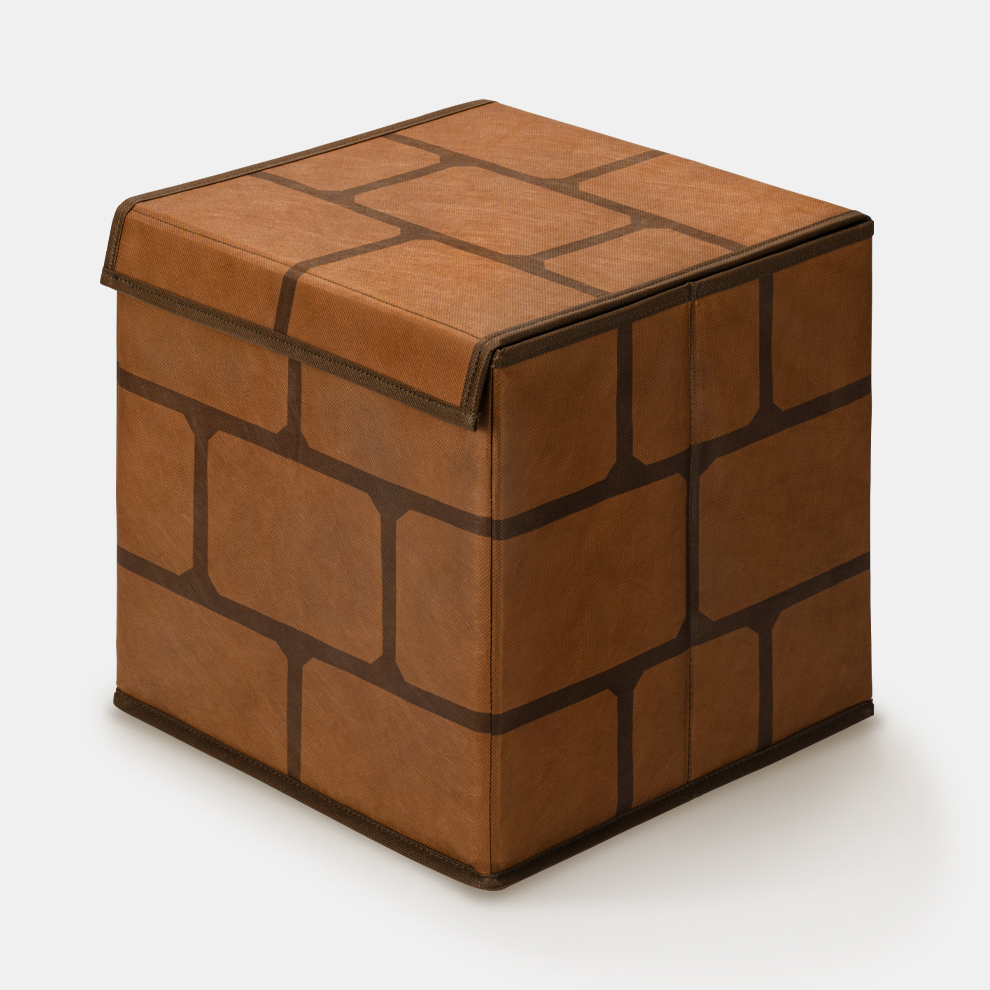 収納箱 スーパーマリオ レンガブロック【Nintendo TOKYO取り扱い商品