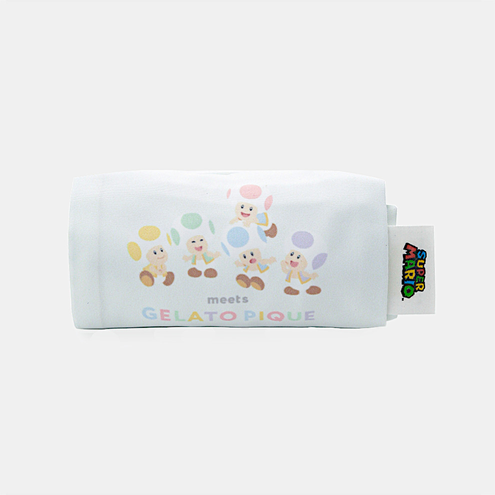 スーパーマリオ】キノピオ＆ヨッシー総柄コンビニエコバッグ BLU