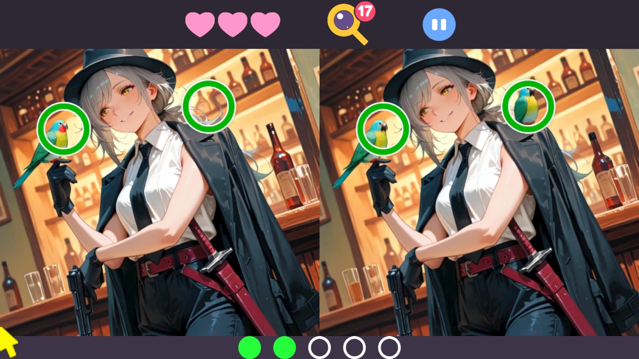 ラブリー間違い探し