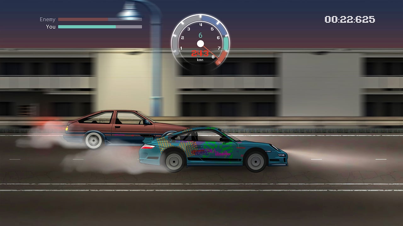 JDM Pixel Street Car Racing