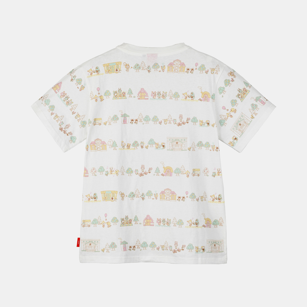 Tシャツ パターン柄 XL どうぶつの森【Nintendo TOKYO取り扱い商品】
