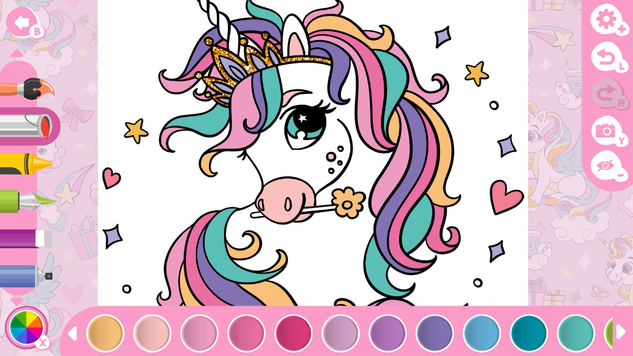 My Cute Unicorns - Coloring Book | My Nintendo Store（マイニンテンドーストア）