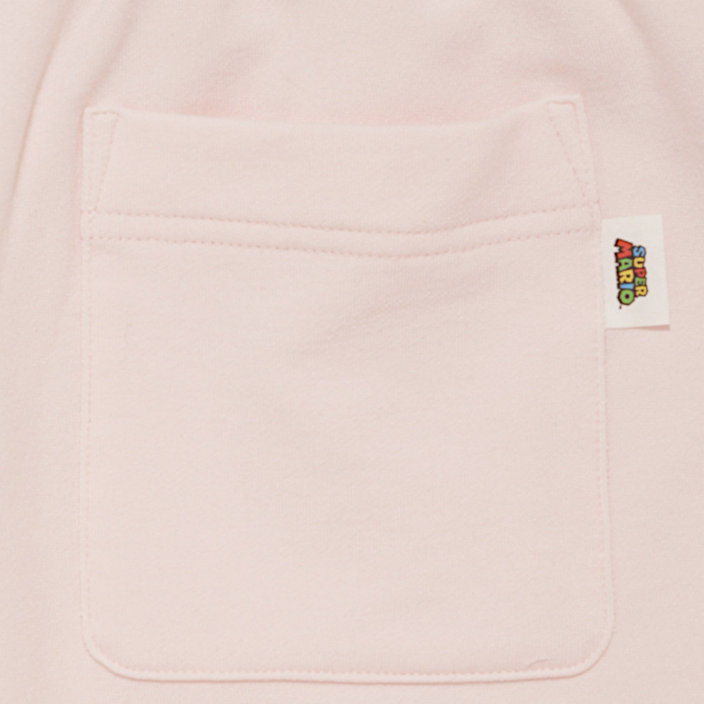 【スーパーマリオ】キノピオ＆ヨッシー裏毛プルオーバー&ハーフパンツセット スーパーマリオ】【レディース】キノピオ＆ヨッシー裏毛プルオーバー