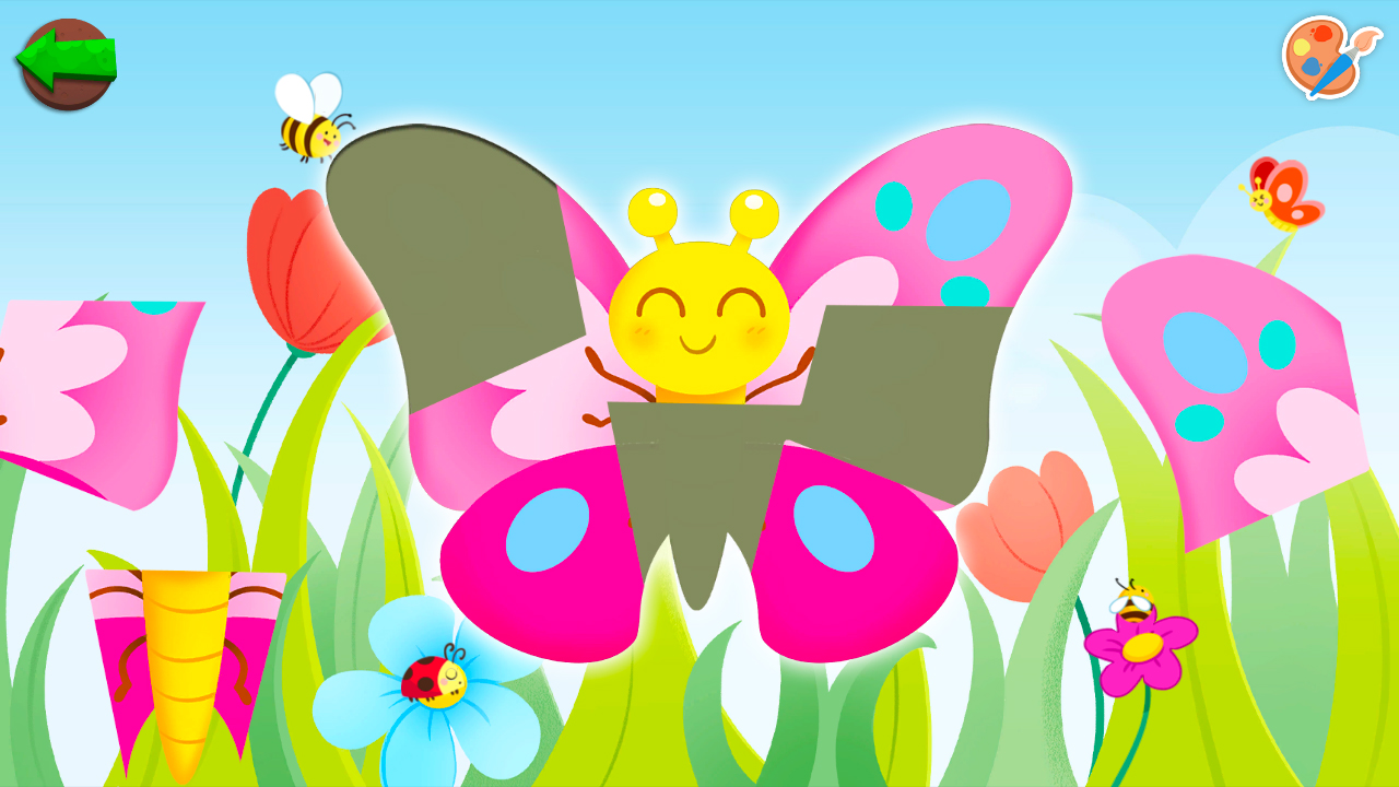 むし パズル&ぬりえブック 3歳からのクリエイティブゲーム