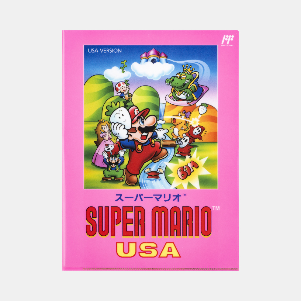 クリアファイル ダブルポケット スーパーマリオUSA【Nintendo TOKYO