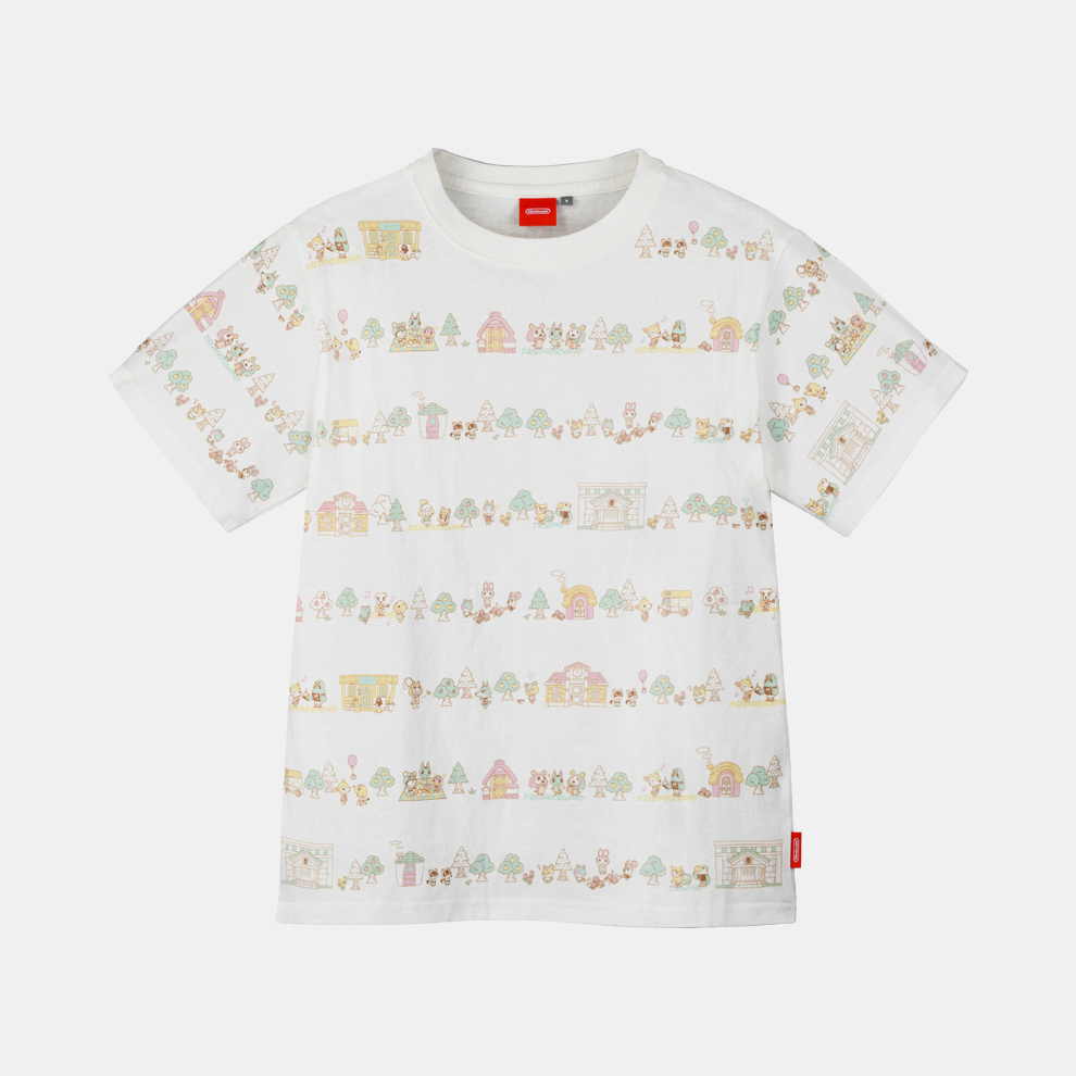 Nintendo どうぶつの森　Hushush 6番玉 Tシャツ　服　グッズ Tシャツ パターン柄 どうぶつの森【Nintendo TOKYO取り扱い商品