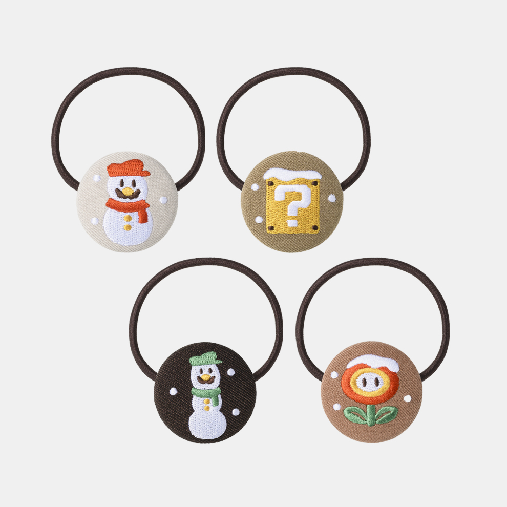 くるみボタンヘアゴムセット スーパーマリオウィンターコレクション