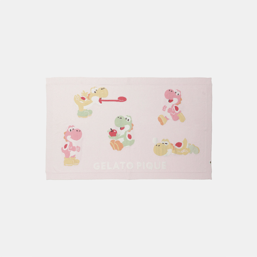 gelato pique キノピオブランケット スーパーマリオ】キノピオ＆ヨッシーブランケット PNK【 SUPER MARIO