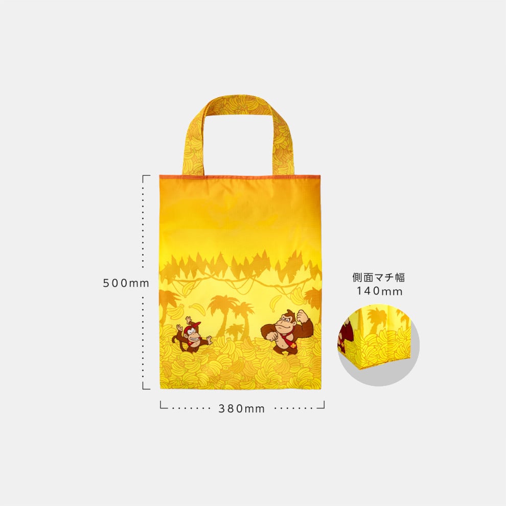 ドンキーコング ラッピング×エコバッグ L(ネクタイ)