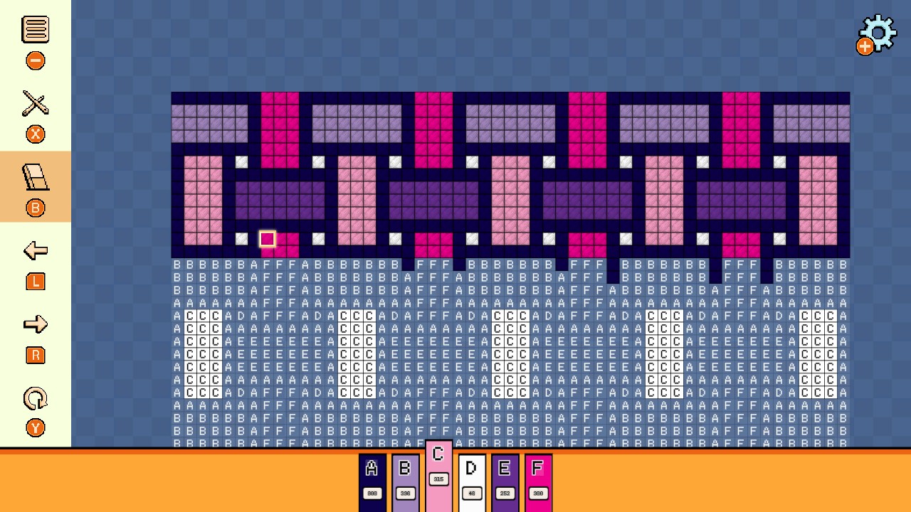 塗り絵の達人：ドット絵ドリーマー 単純なパターン2 (Pixel Cross