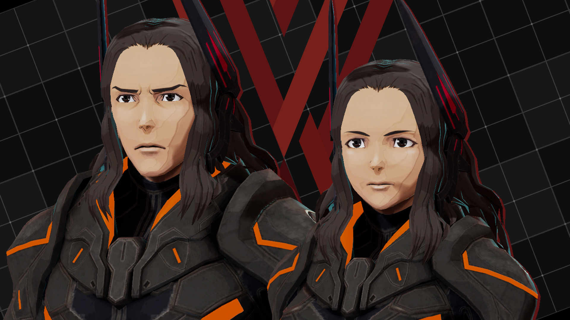 アウター用エディットパーツ『バイザー付きロング』