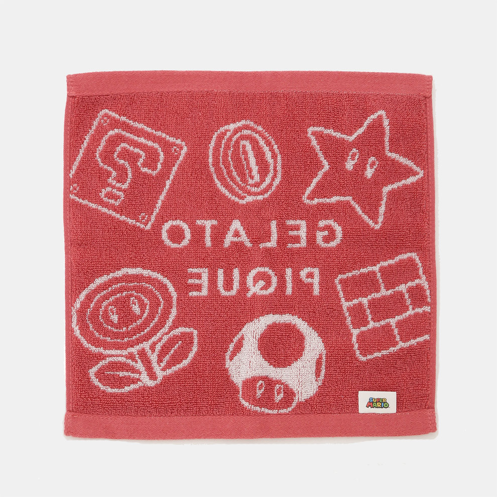 スーパーマリオ】ハンドタオル＆ポーチ RED F【SUPER MARIO meets