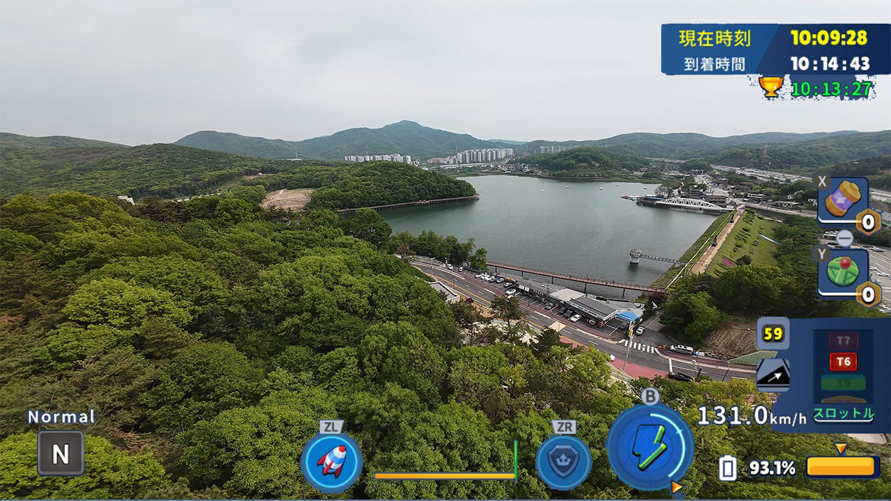 韓国ドローン飛行ツアー白雲湖水