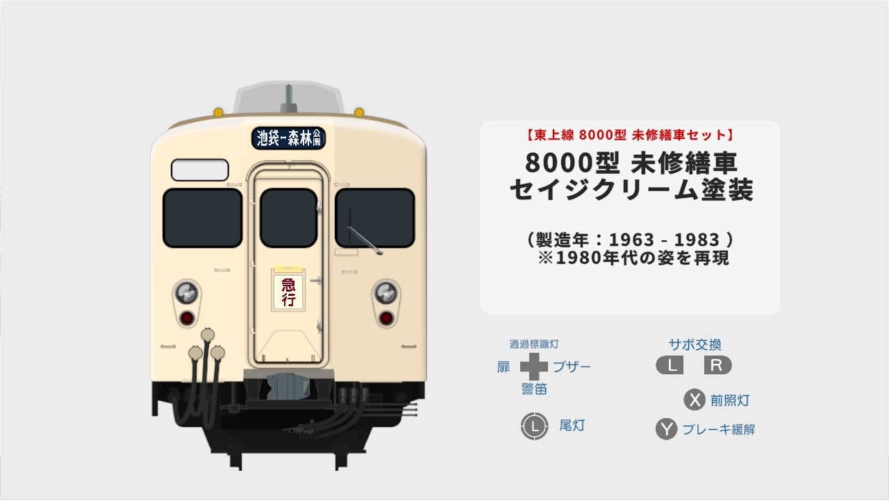 東武東上線 8000型 未修繕車セット | Nintendo Store