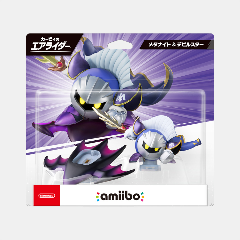 カービィのエアライダー　カセット　＋　メタナイト　デビルスター　amiibo amiibo メタナイト&デビルスター（カービィのエアライダーシリーズ