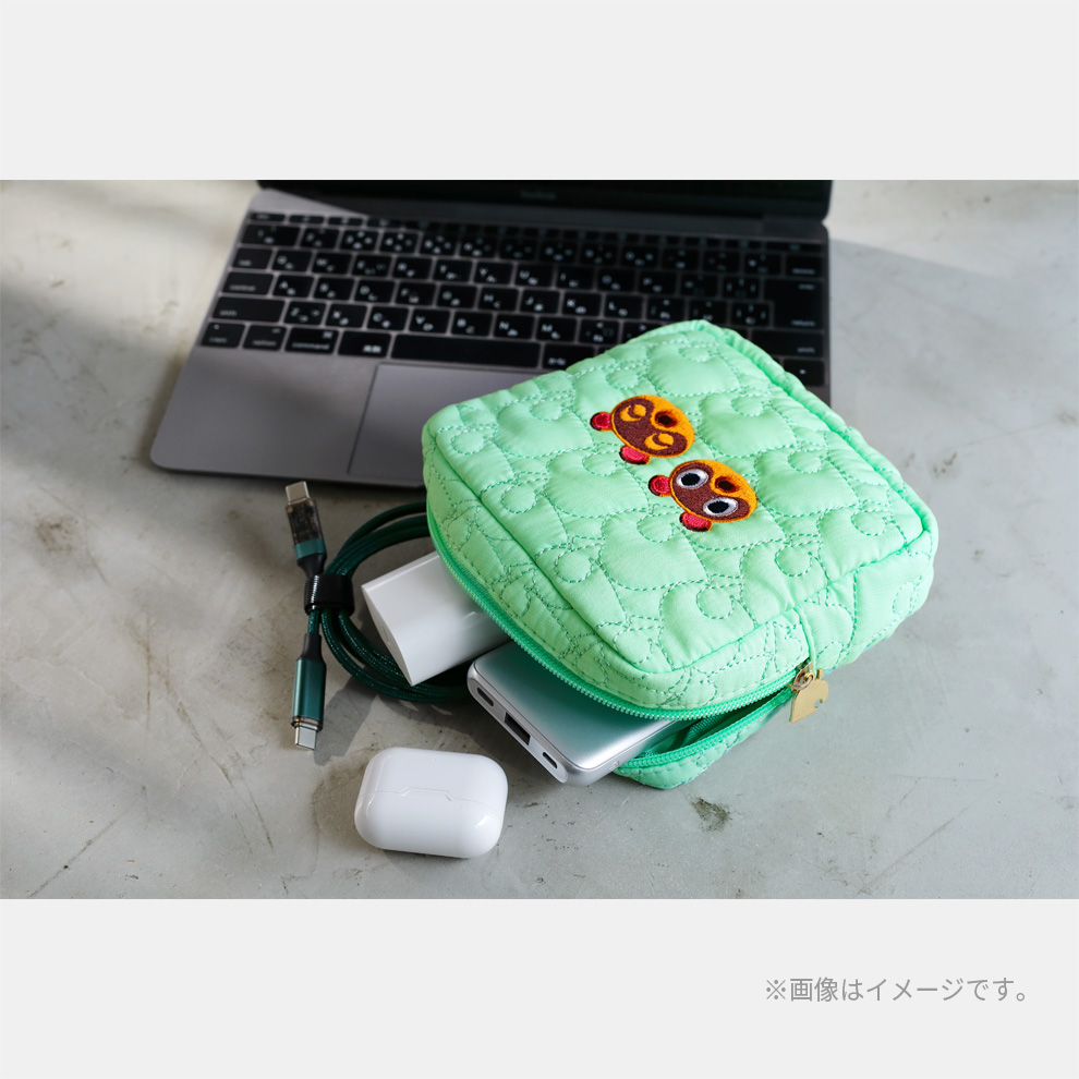 あつまれ どうぶつの森 持ち歩きに便利な葉っぱ柄キルティングデイリー