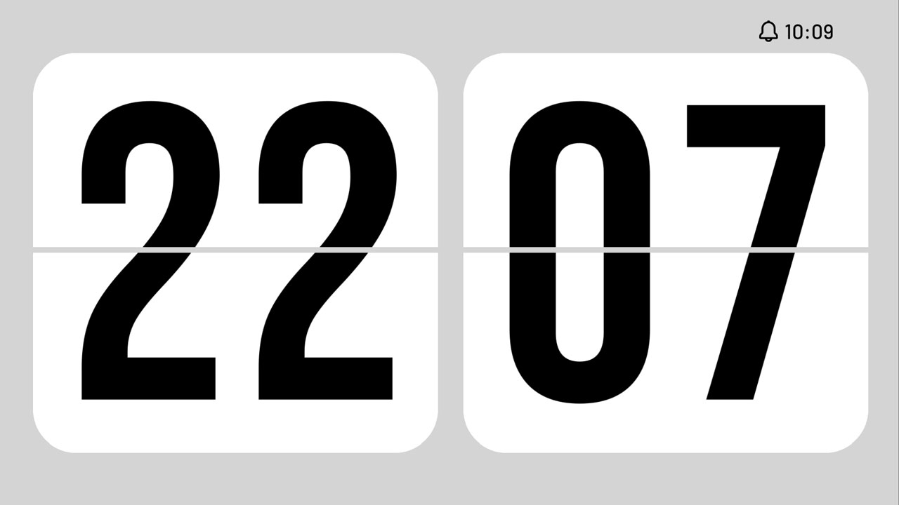 AAAクロック モノクロ　エディション