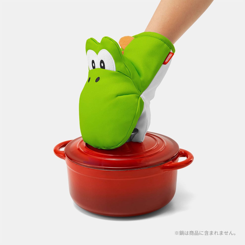 スーパーマリオ ホーム＆パーティ 鍋つかみ&鍋敷き(ヨッシー