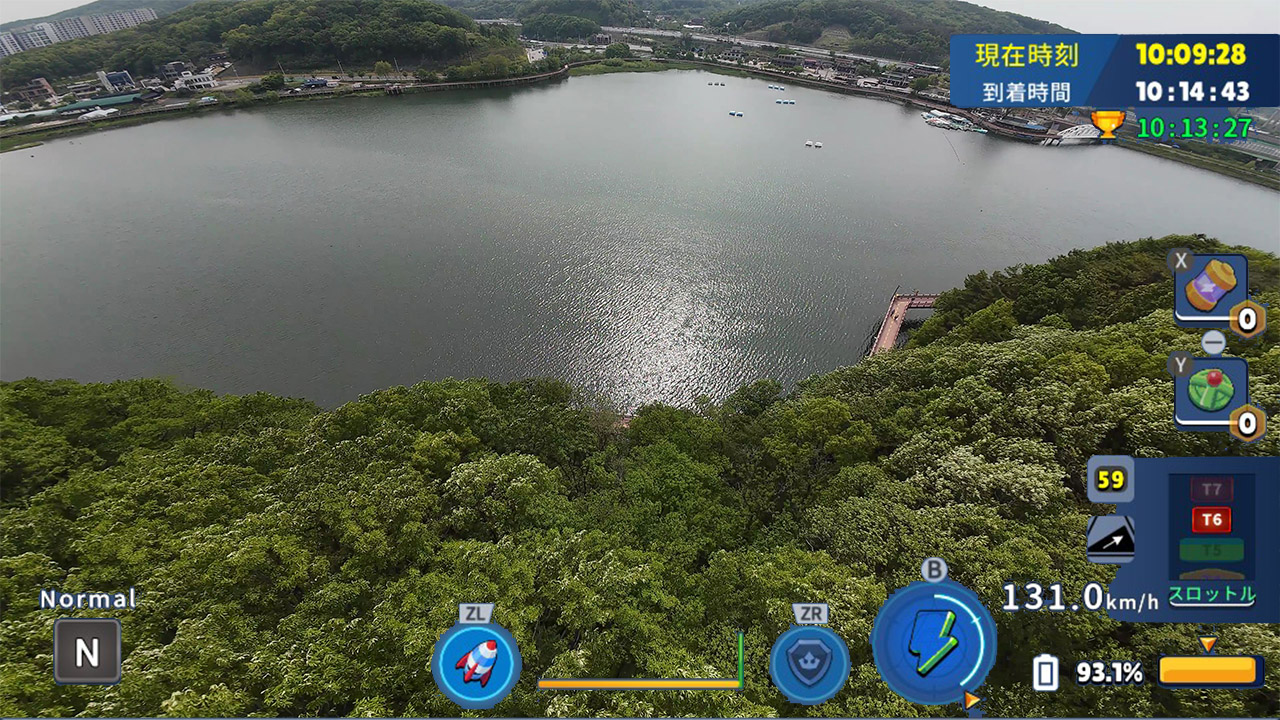 韓国ドローン飛行ツアー白雲湖水